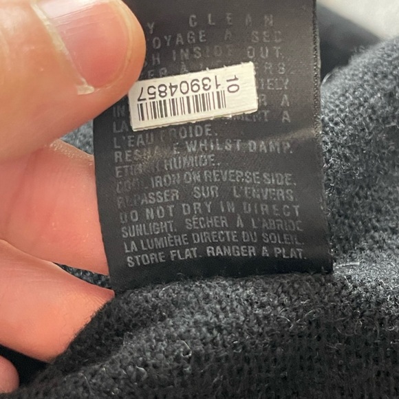 Allsaints Mantle Cardigan women's wool open sweater size US 2 UK 6 black - Picture 14 of 14